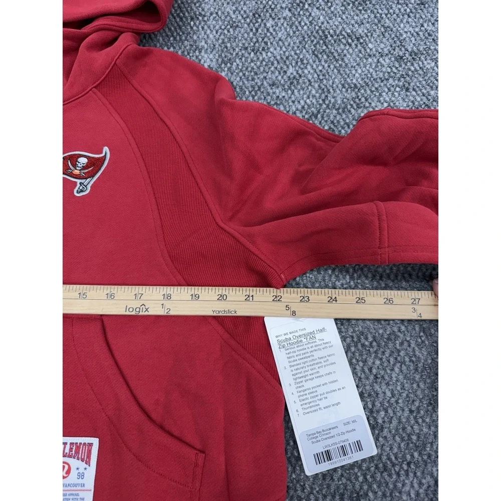Lululemon x Tampa Bay Buccaneers Women's M/L Scuba Oversized Half-Zip Hoodie